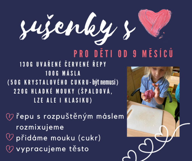 S mámou u plotny - řepové sušenky